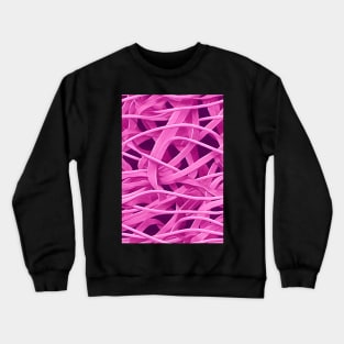 In October We Wear Pink - Pink Awerness Ribbons, best pattern for Pinktober! #12 Crewneck Sweatshirt